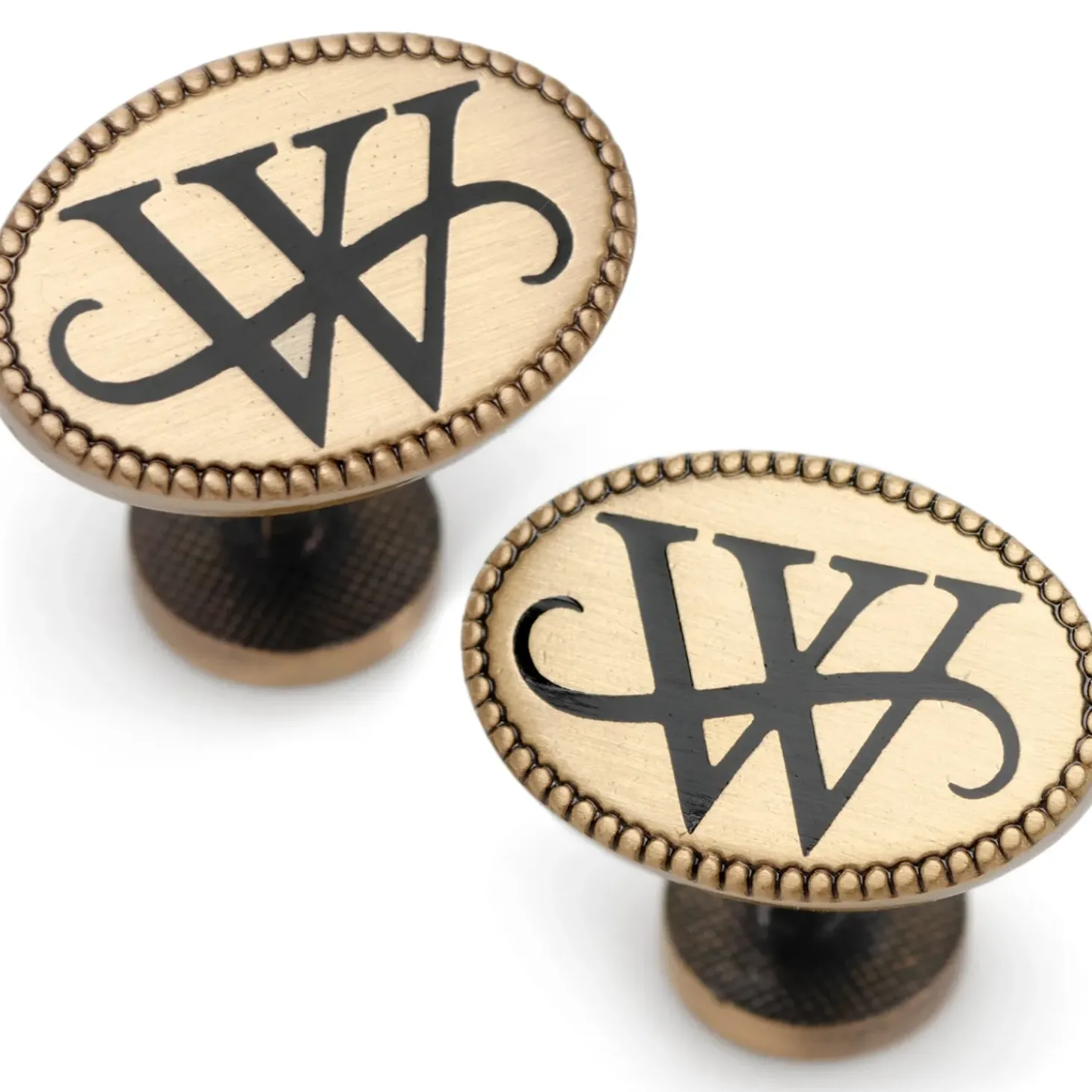 DC Comics Wayne Monogram Gold Cufflinks