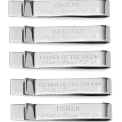 Ox and Bull Trading Co. Wedding Party Engravable Tie Bar