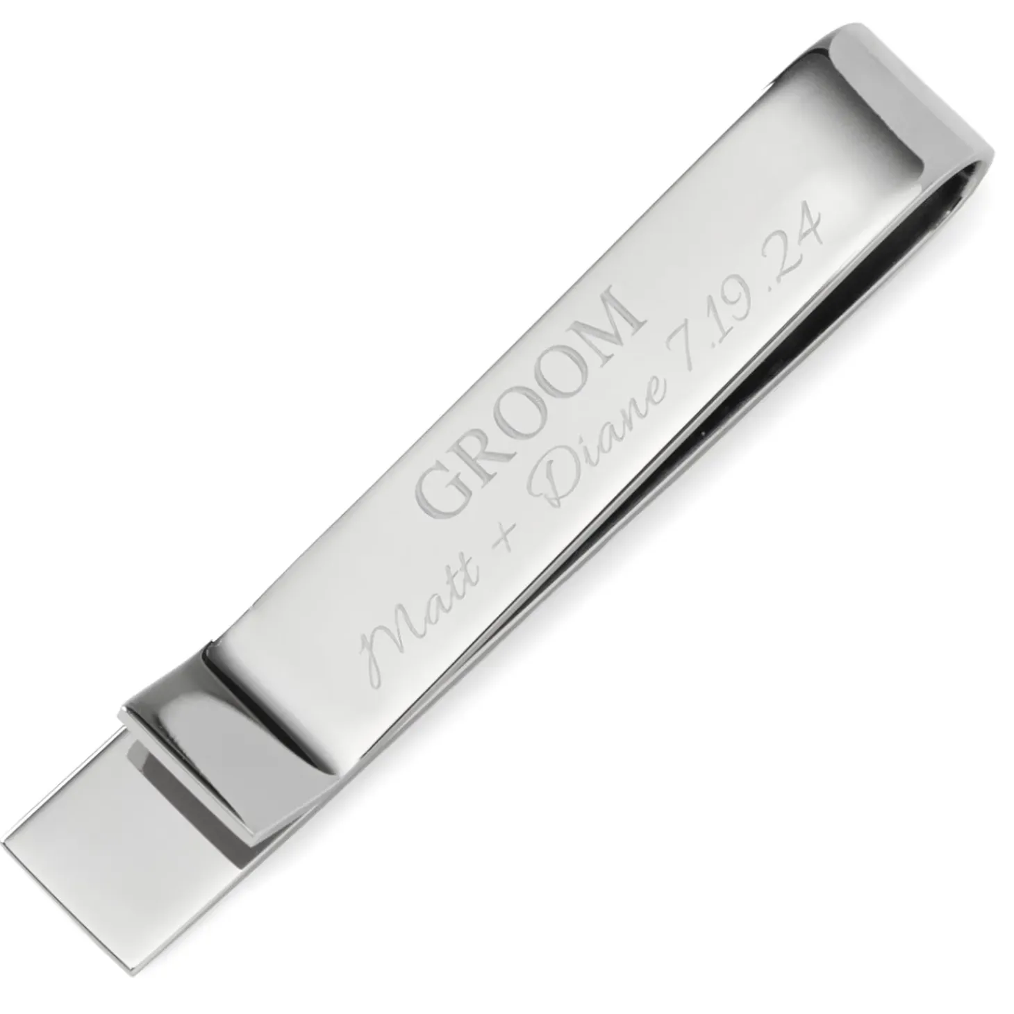 Ox and Bull Trading Co. Wedding Party Engravable Tie Bar