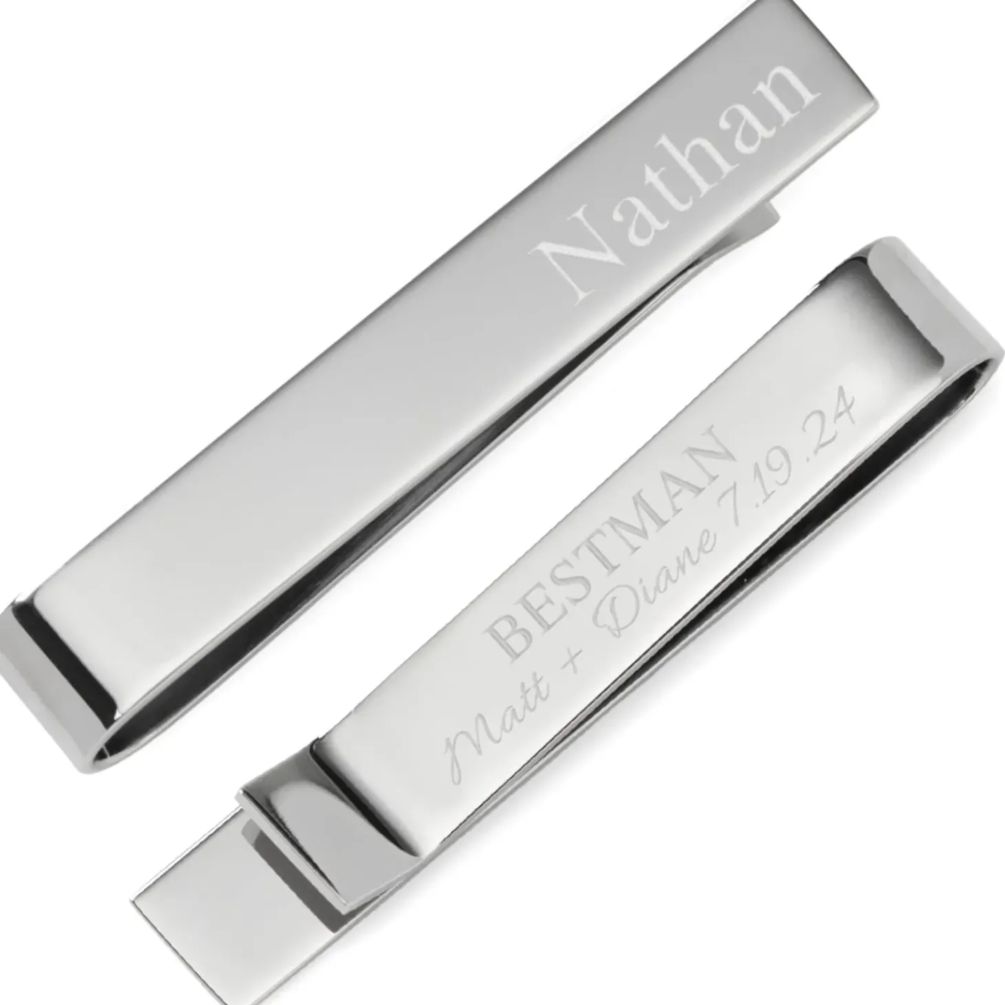Ox and Bull Trading Co. Wedding Party Engravable Tie Bar