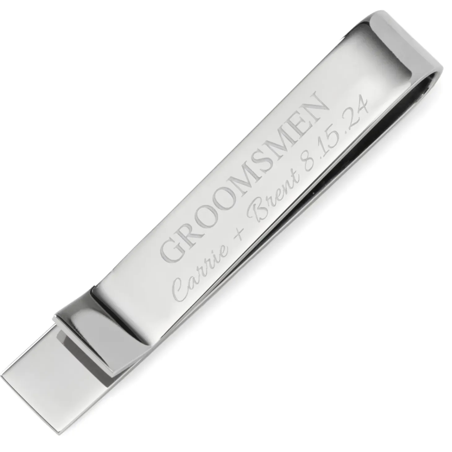 Ox and Bull Trading Co. Wedding Party Engravable Tie Bar