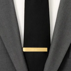 Ox and Bull Trading Co. Wedding Party Gold Engravable Tie Bar