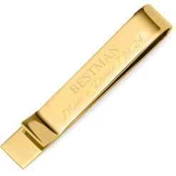 Ox and Bull Trading Co. Wedding Party Gold Engravable Tie Bar