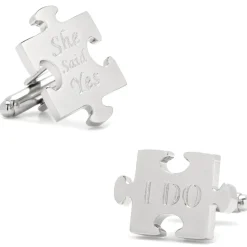 Cufflinks, Inc. Wedding Puzzle Pieces Cufflinks Pair
