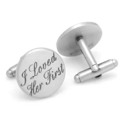 Cufflinks, Inc. Wedding Series I Loved Her First Cufflinks