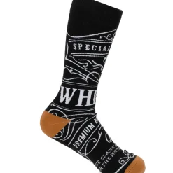 Cufflinks, Inc. Whiskey Original Black Men's Socks