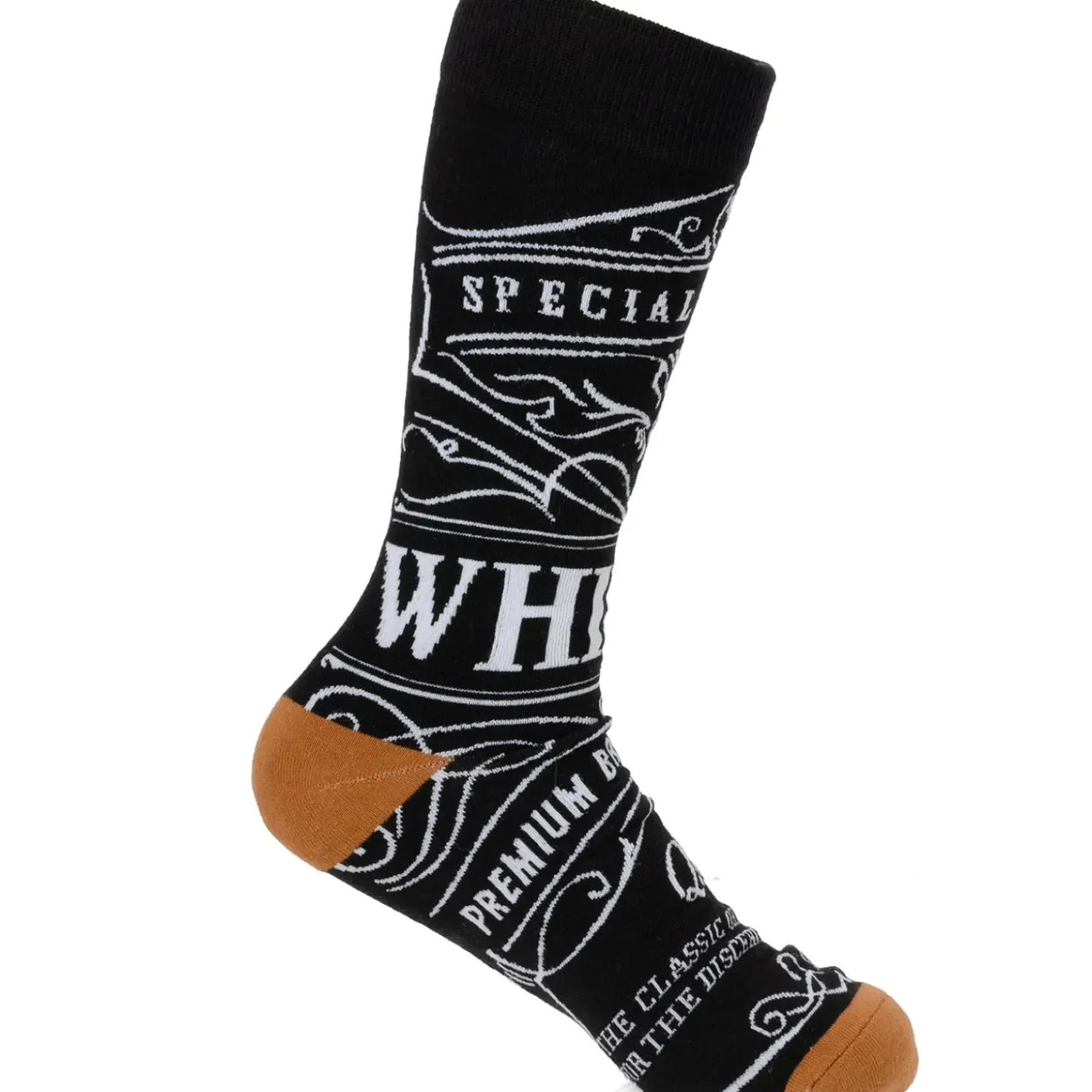 Cufflinks, Inc. Whiskey Original Black Men's Socks