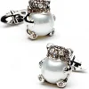 Jacob & Co. White Gold Bear with White South Sea Pearls & Brown Diamonds