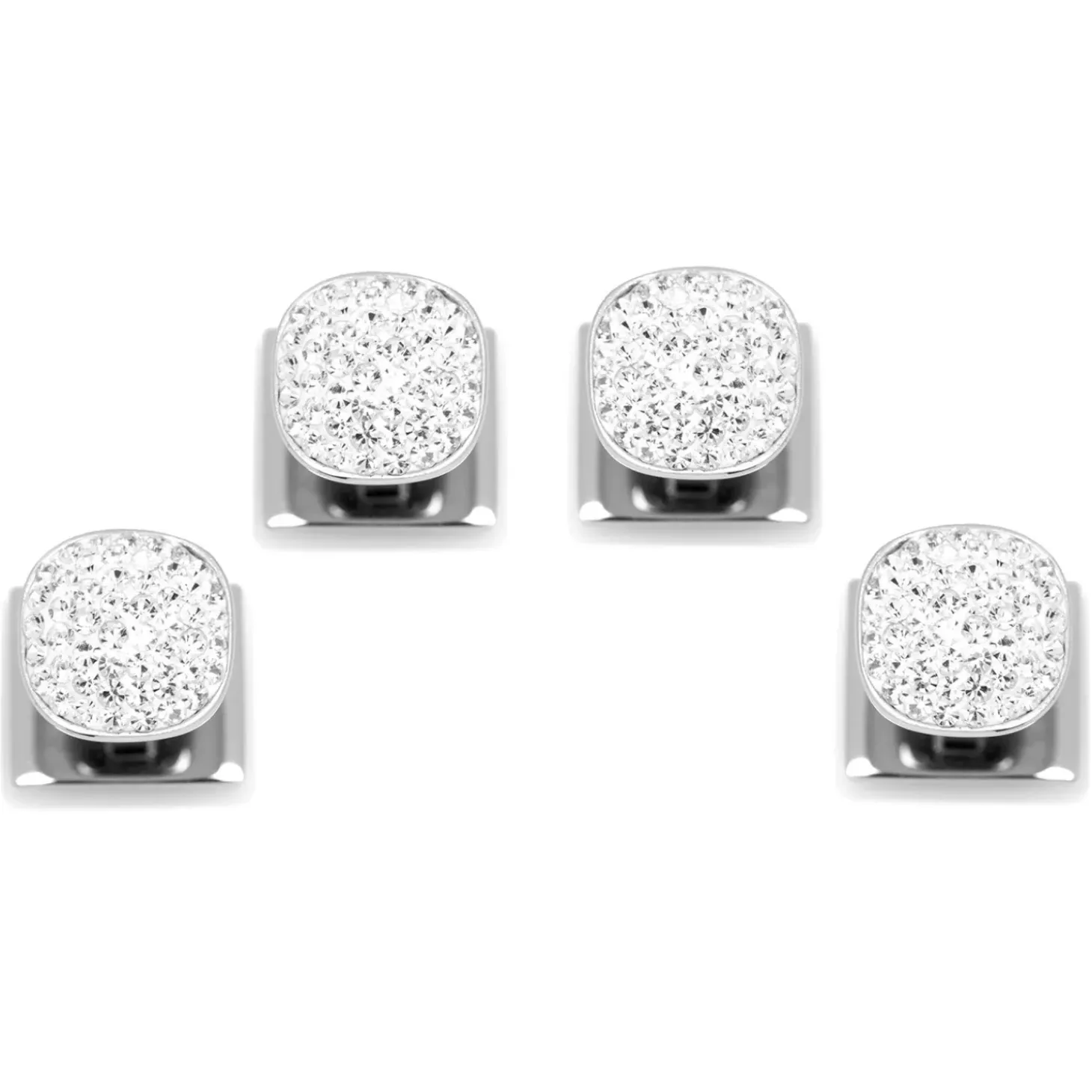 Ox and Bull Trading Co. White Pave Crystal Studs