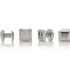 Ox and Bull Trading Co. White Pave Crystal Studs