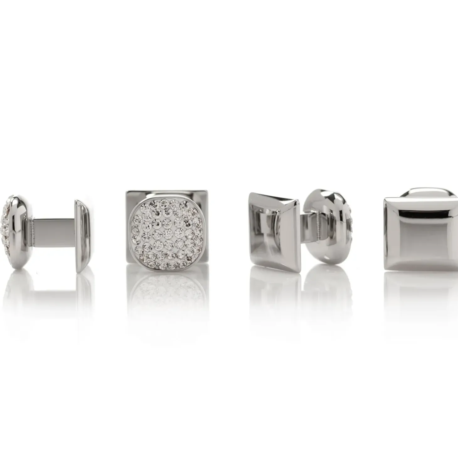 Ox and Bull Trading Co. White Pave Crystal Studs