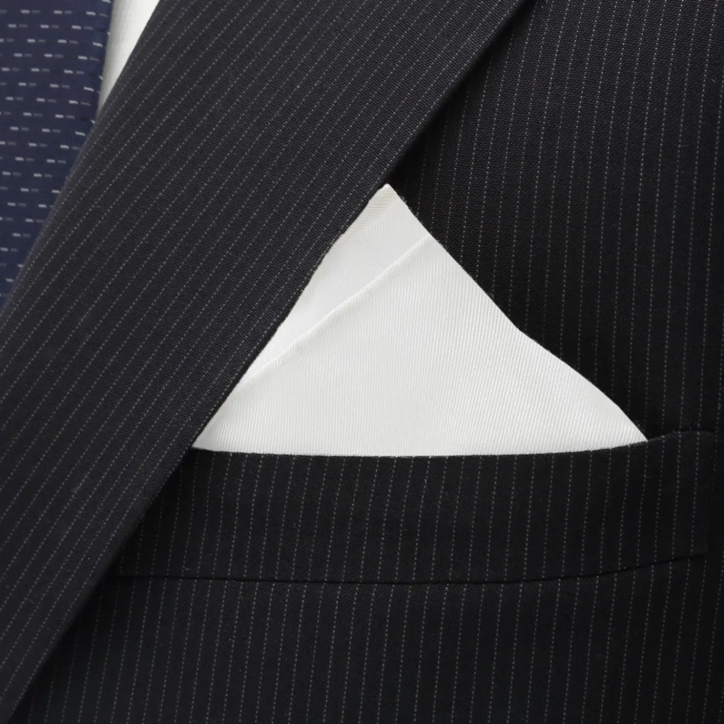 Ox and Bull Trading Co. White Silk Pocket Square