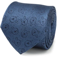 Disney Winnie The Pooh Blue Tonal Men's Tie