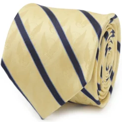 Marvel Wolverine Mask Yellow and Navy Silk Men's Tie