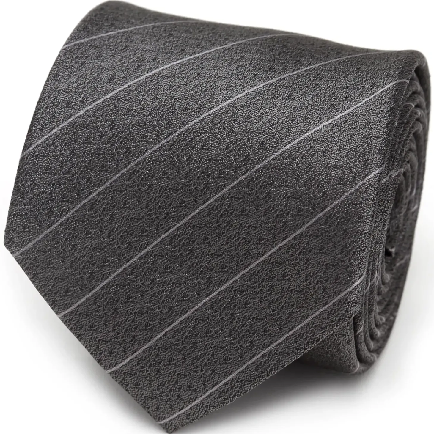 Ox and Bull Trading Co. Woven Gray Stripe Men's Tie