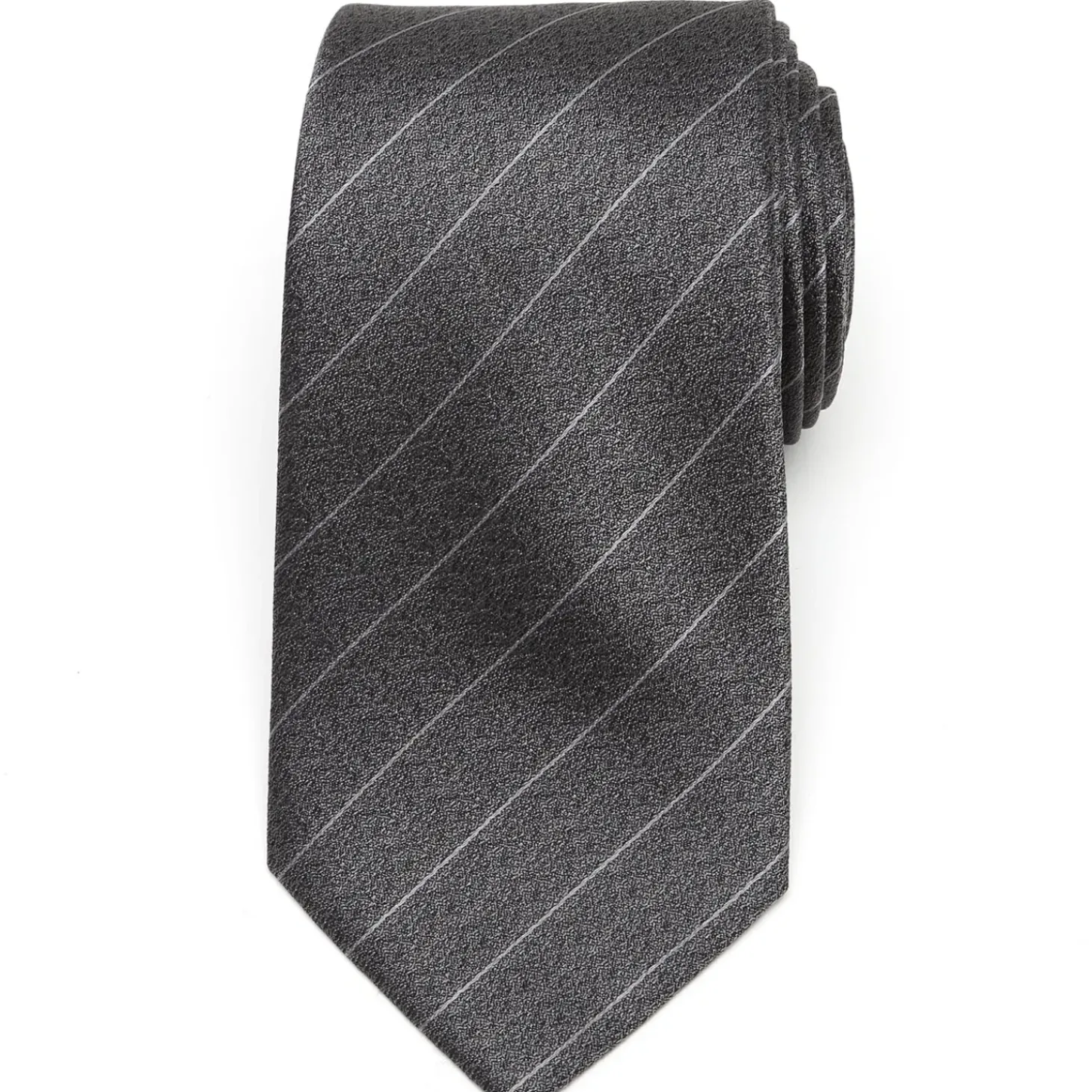 Ox and Bull Trading Co. Woven Gray Stripe Men's Tie
