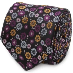 Marvel X-Men Floral Charcoal Men's Tie