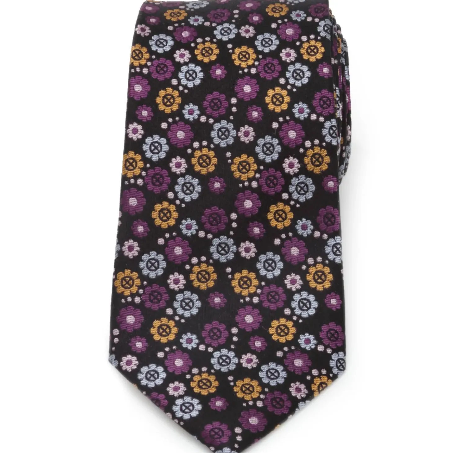 Marvel X-Men Floral Charcoal Men's Tie