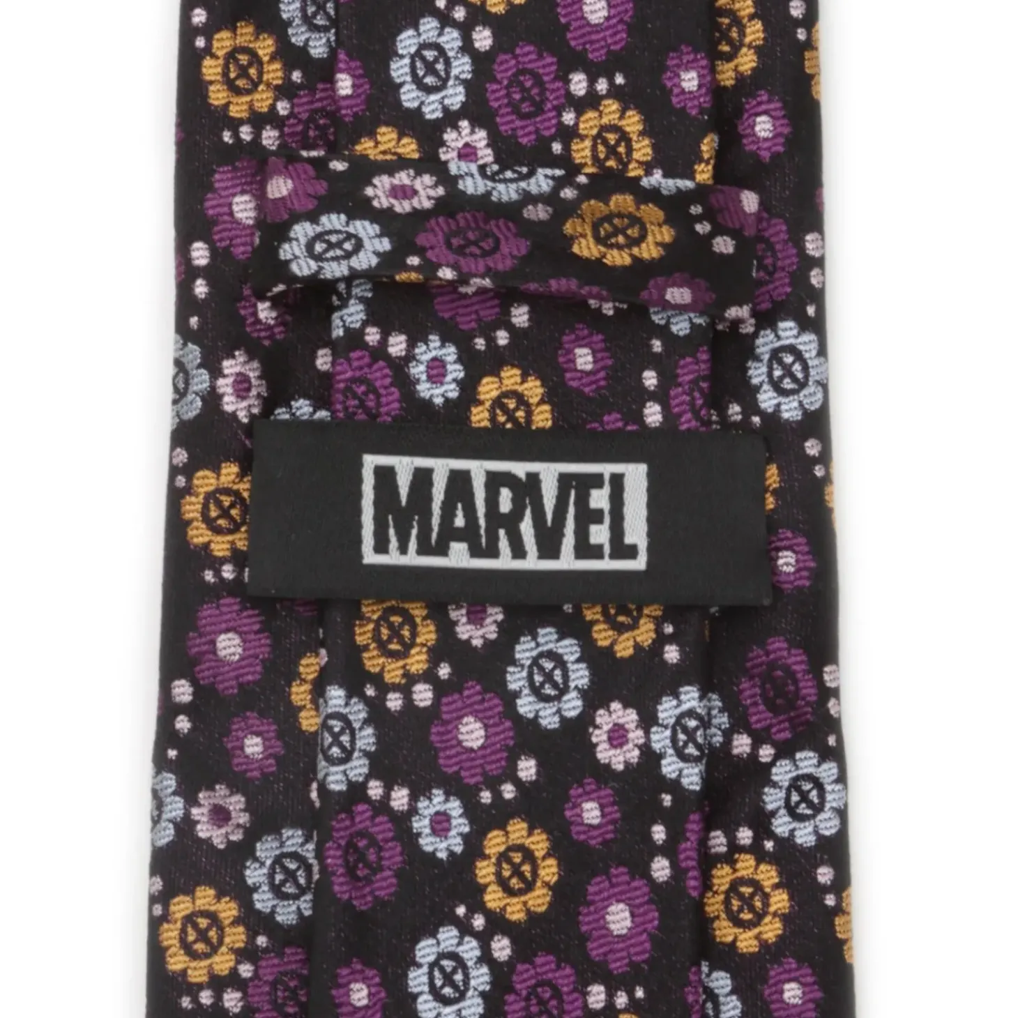 Marvel X-Men Floral Charcoal Men's Tie