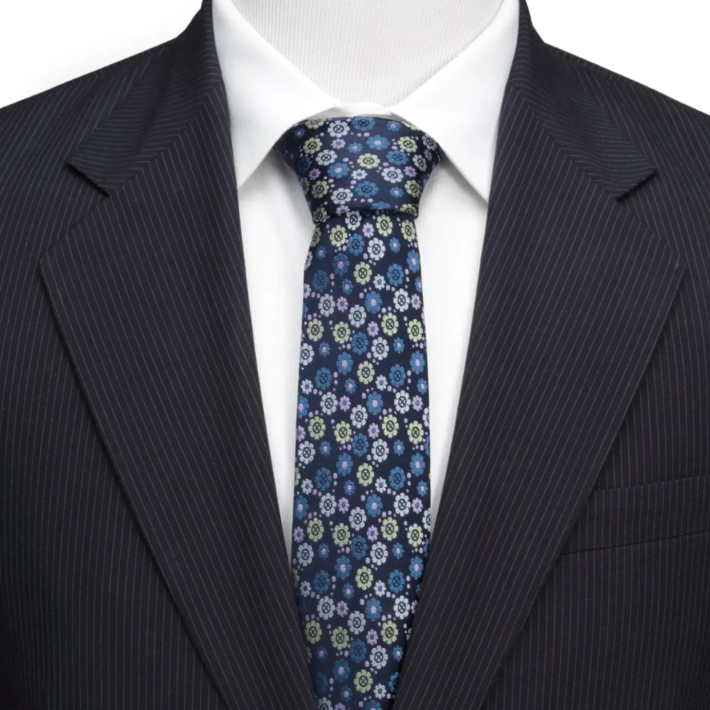 Marvel X-Men Floral Navy Men's Tie