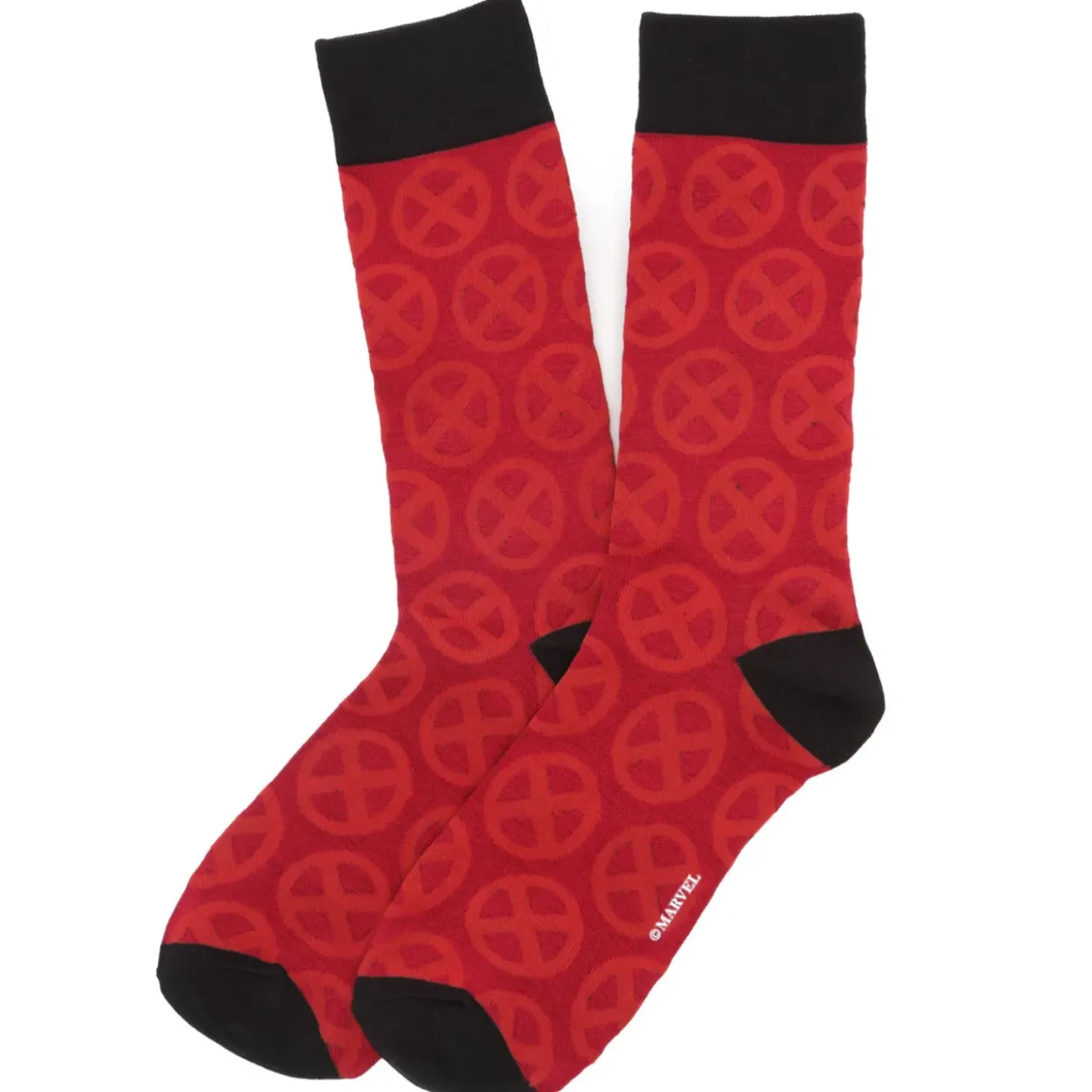Marvel X-Men Symbol Red Socks