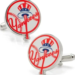 MLB Yankees Baseball Cufflinks