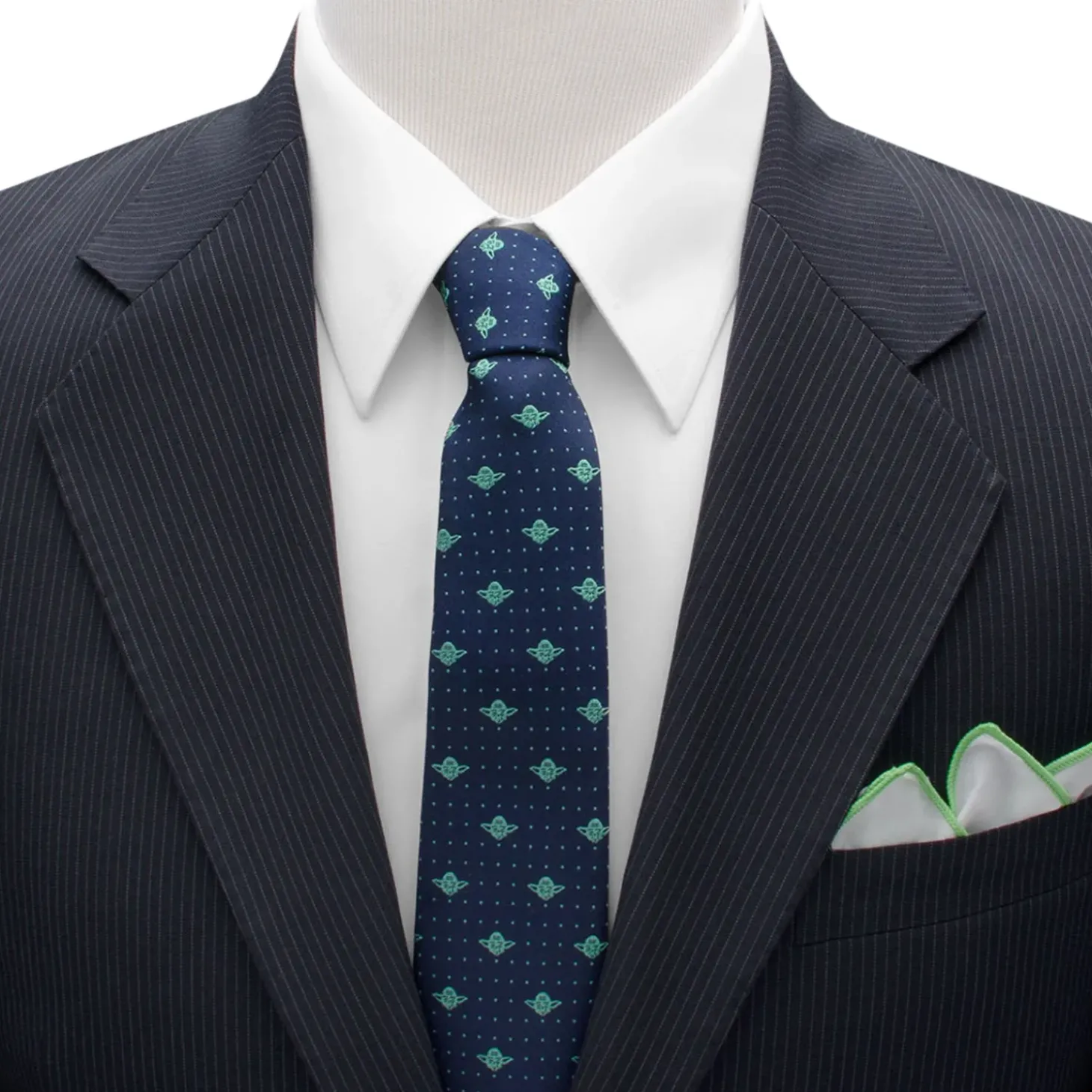 Star Wars Yoda Dot Navy Tie
