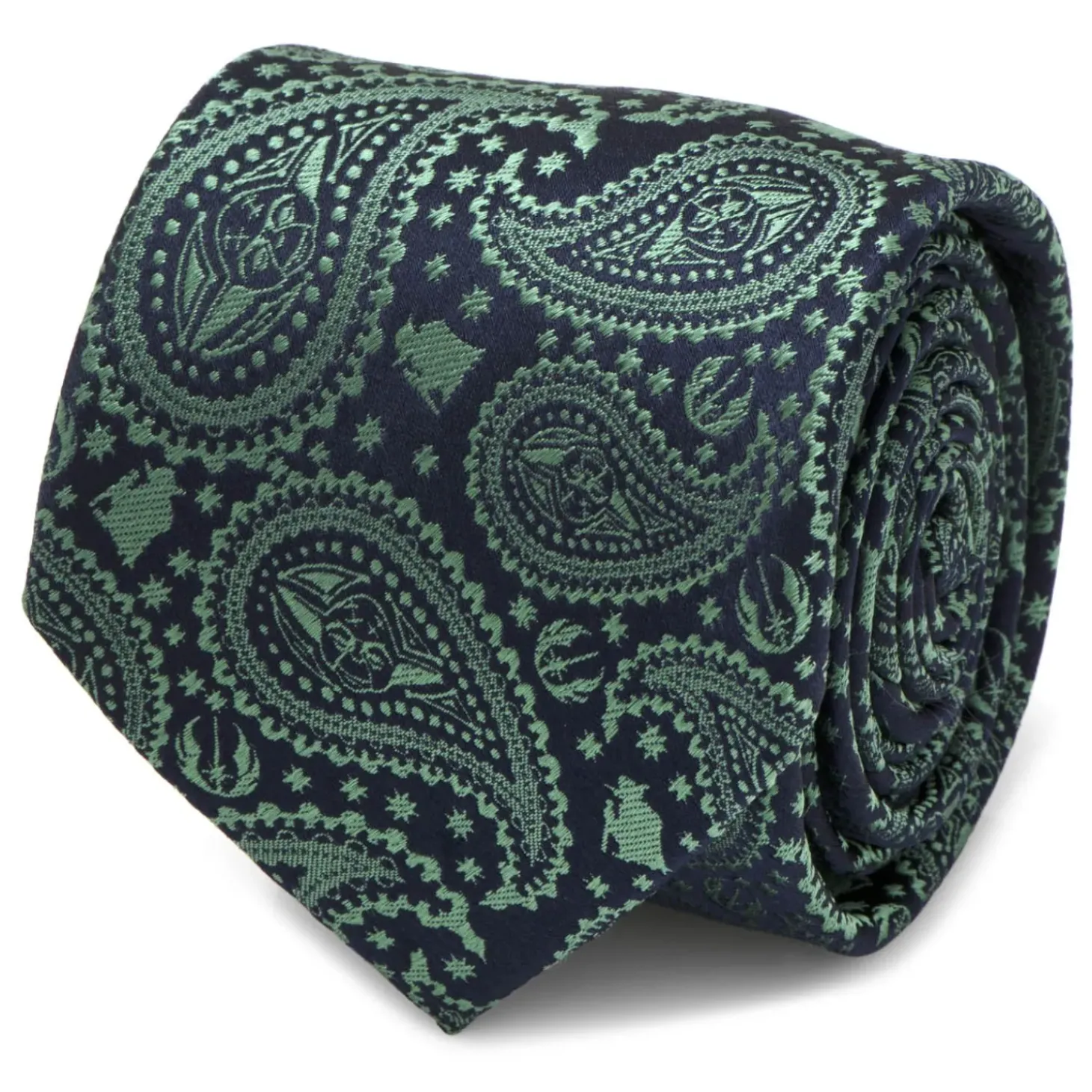 Star Wars Yoda Green Paisley Mens Tie