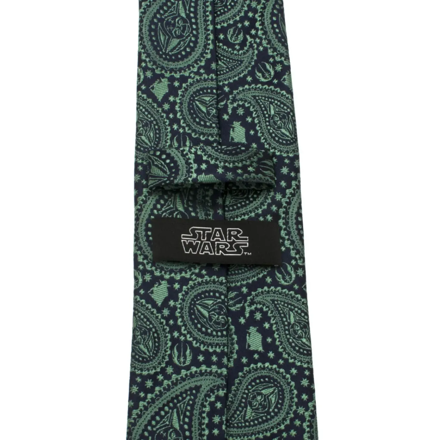 Star Wars Yoda Green Paisley Mens Tie